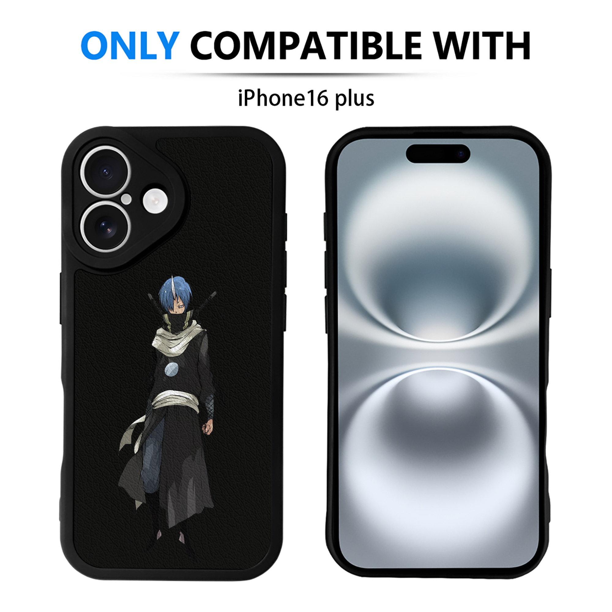 （画像用） 転スラ Regarding Reincarnated to Slime 【iPhone 16シリーズ対応】シリコンスマホケース（レザー調） 材質：シリコン